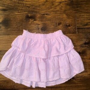 Loveshackfancy Ruffle Mini Skirt Wisteria Purple NWOT XS